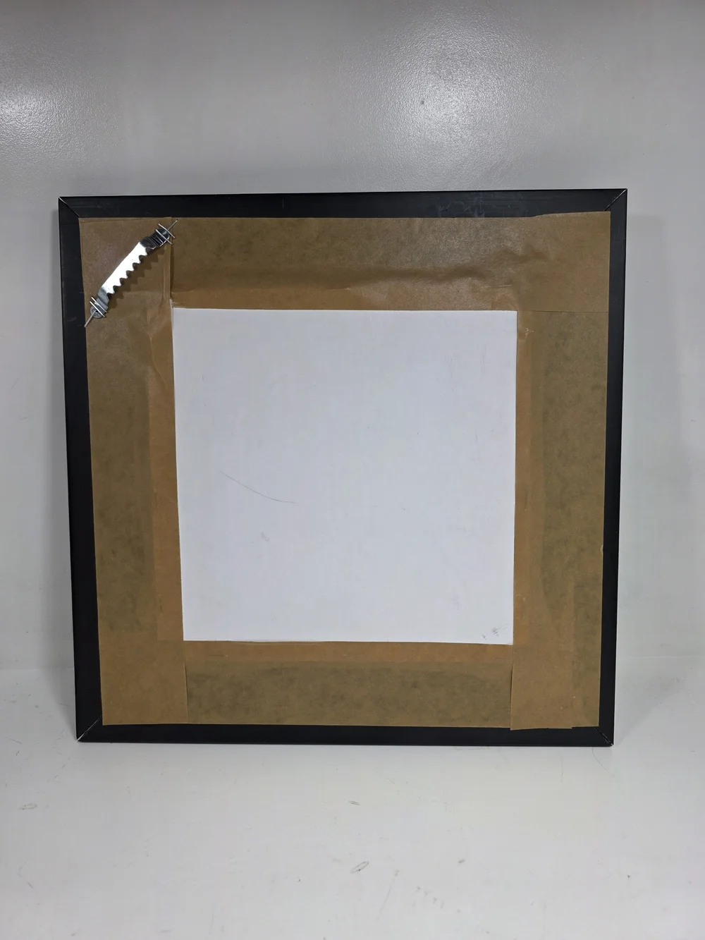 Handcrafted Colorful Floral Tile Wall Art - Brown Frame